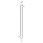 Glass Liebig condenser, 500 mm jacket length, borosilicate glass, 24/40 joint, extended cooling surface for effective vapor condensation in lab use
