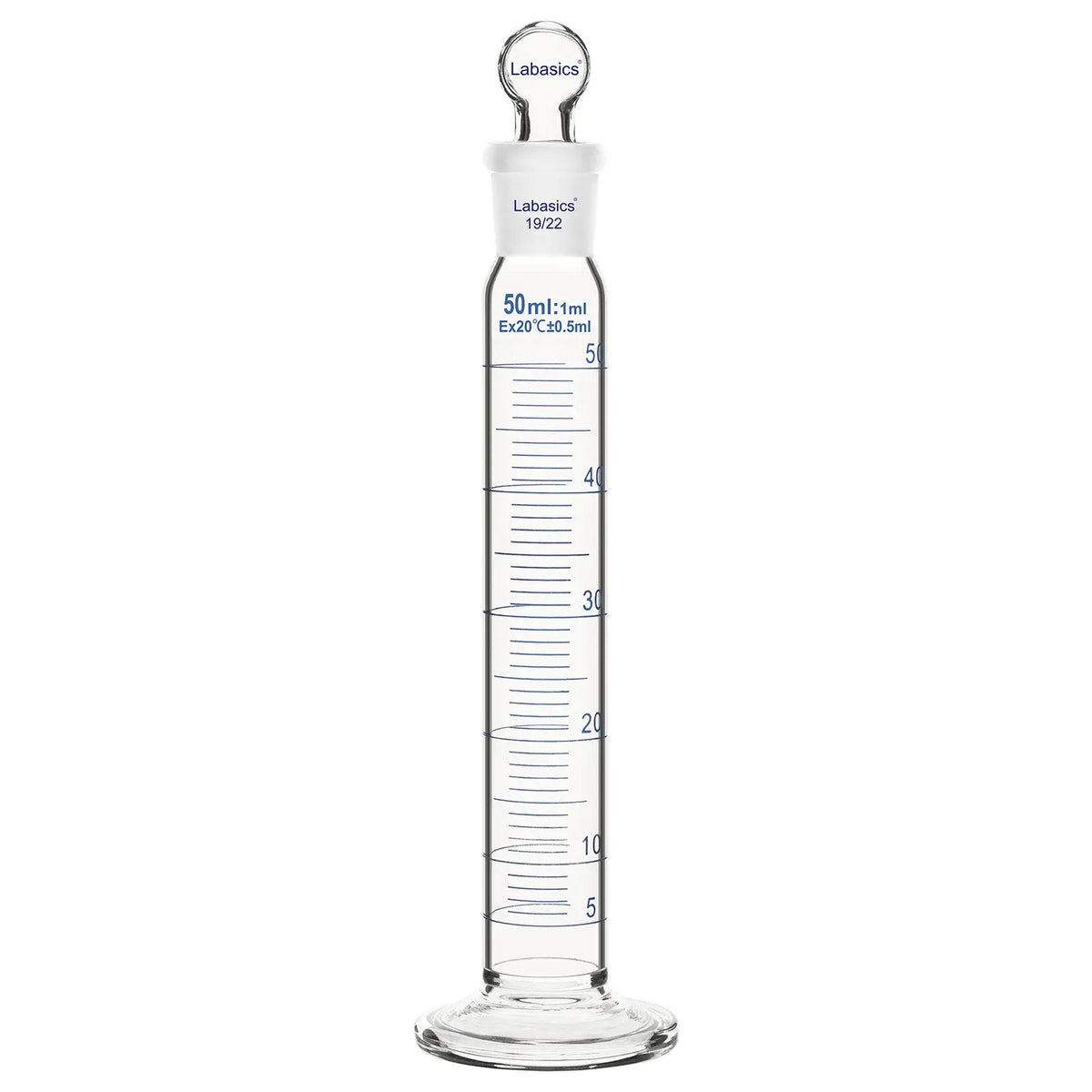 Graduated Cylinder with Stopper, 50-500 mL Labasics