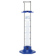 Labasics 50 mL graduated cylinder with 1 mL graduation marks and protective bath sleeve for laboratory measurement