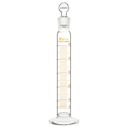 Graduated Cylinder with Stopper, 50-500mL Labasics