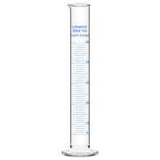Graduated cylinder, 50 mL capacity, borosilicate glass, clear measurement markings, for precise liquid volume reading