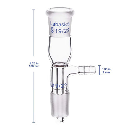 Glass Vacuum Take Off Adapter, Short Stem with 19/22 Joints Labasics