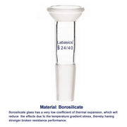 Glass Adapter, 35/20 Top Joint and 24/40 Bottom Inner Joint Labasics