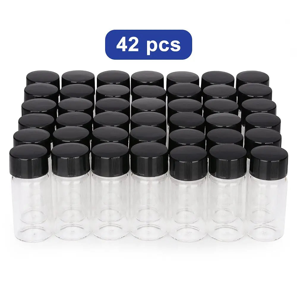 Clear Glass Liquid Sampling Vials Reagent Bottle with Cap Closure