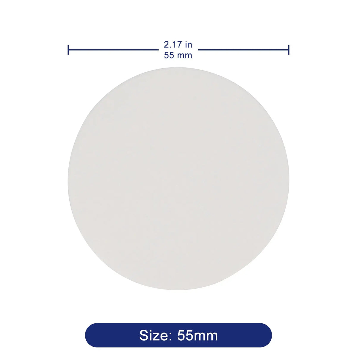 Qualitative Filter Paper, Fast Filtration Speed, 100 Pack, 55-90 mm Diameter Labasics