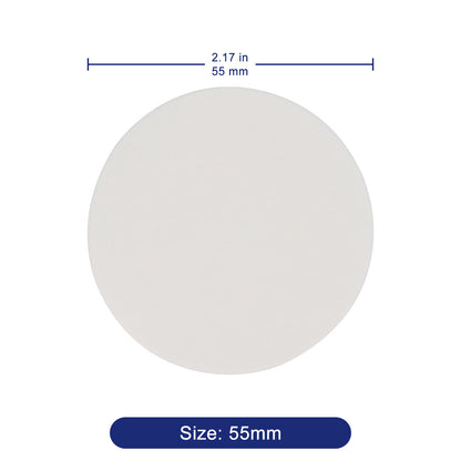 Qualitative Filter Paper, Fast Filtration Speed, 100 Pack, 55-90 mm Diameter