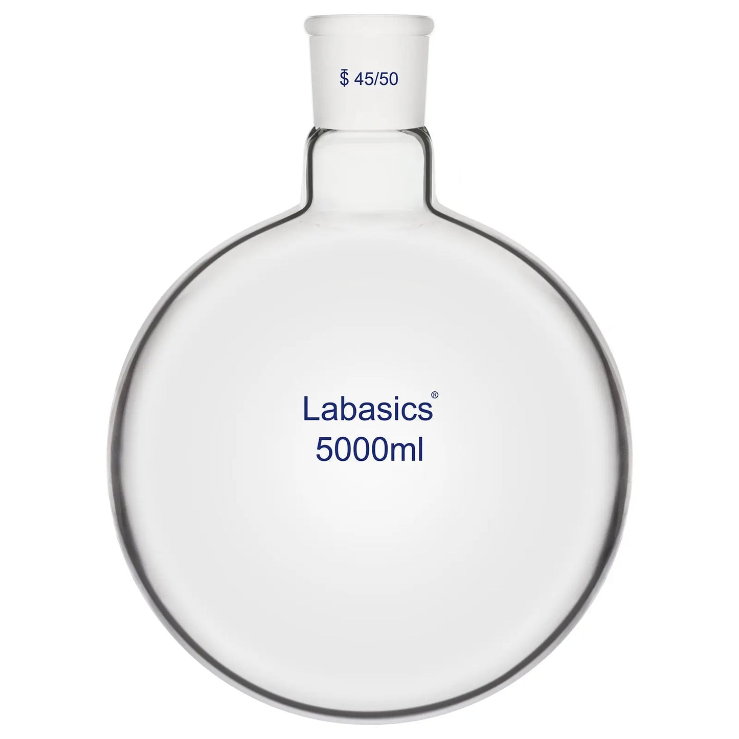 large round bottom flask 5l 45/50 joint borosilicate glass