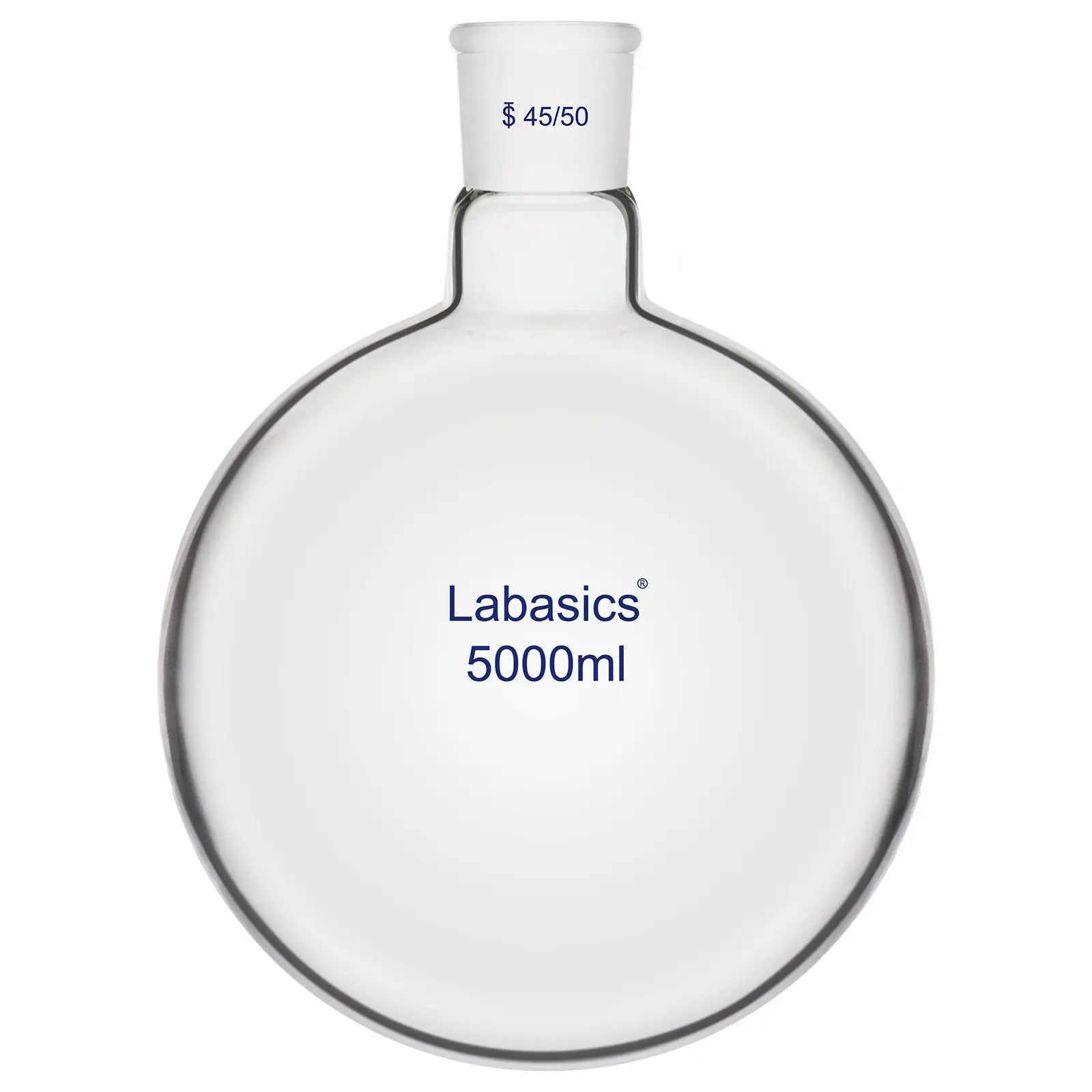 large round bottom flask 5l 45/50 joint borosilicate glass