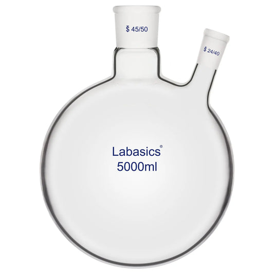 5L_2 Neck Round Bottom Flask, 45/50 Center and 24/40 Side Joints