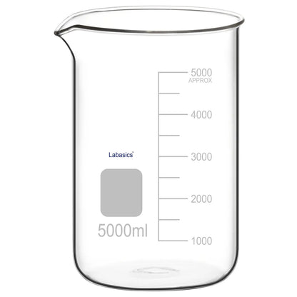 Glass Beaker with Pouring Spout, 25-5000 ml Labasics