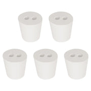 Dual-Hole Rubber Stoppers, 5 Packs Labasics