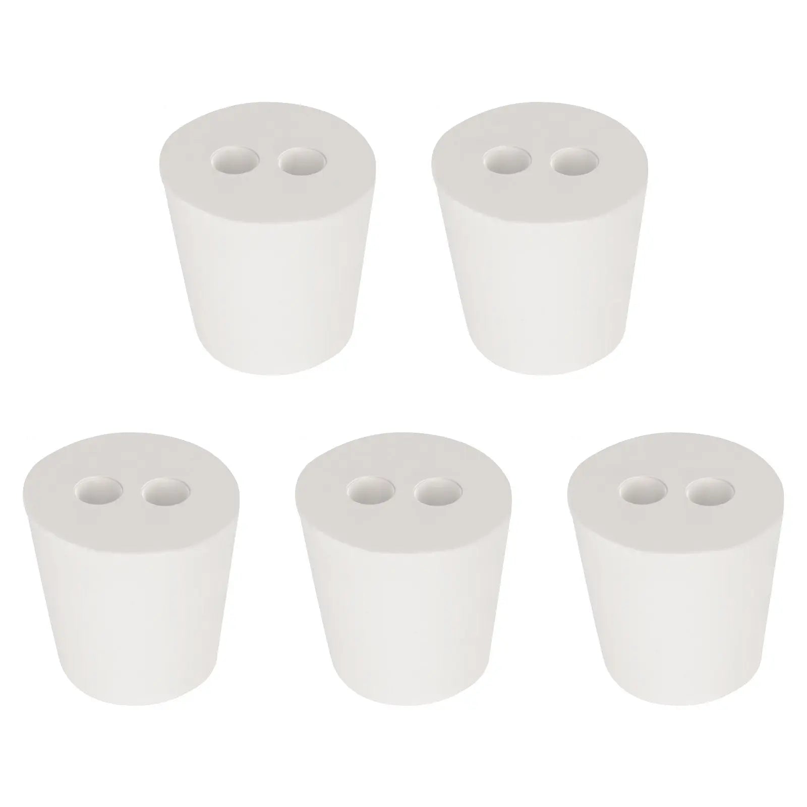 Dual-Hole Rubber Stoppers, 5 Packs Labasics