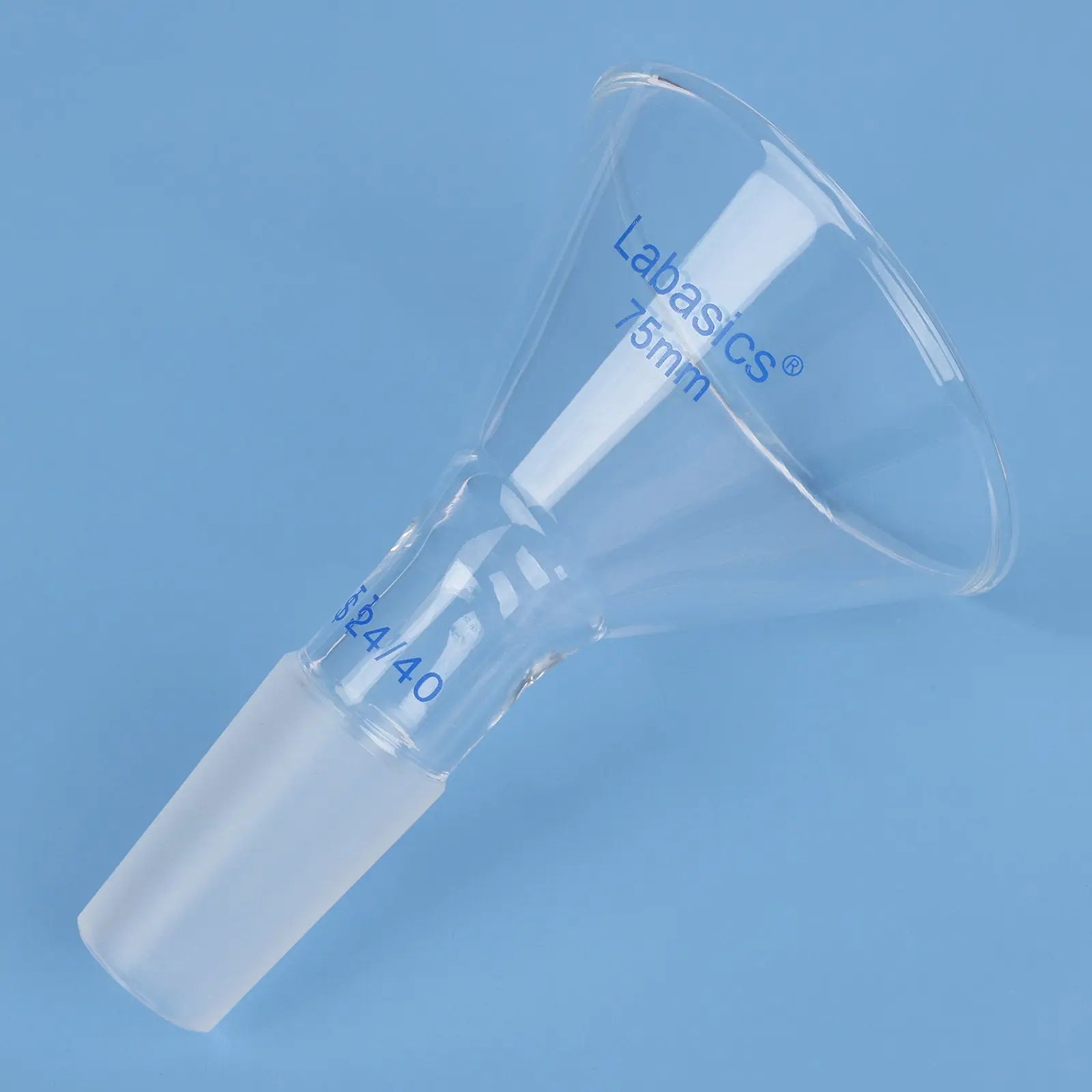 Glass Oblique Powder Funnel Labasics