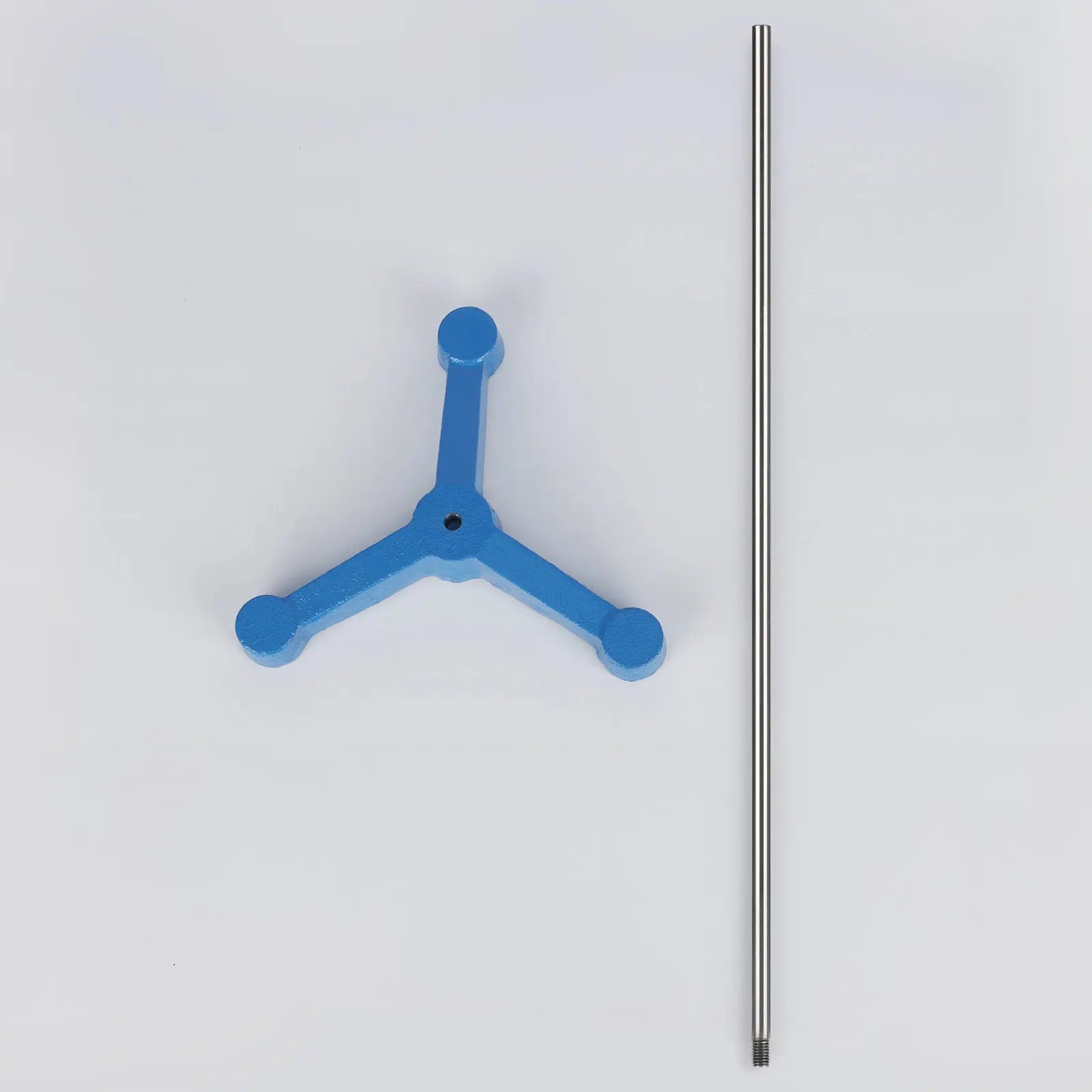 Stainless Steel Lab Stand, Triangular Tripod Retort Base with Long Rod Labasics
