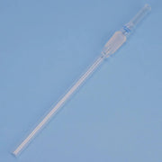 Glass Extended Adapter, Air Flow Tube Borosilicate Glass Inlet Adapter with Extended Drip Tube 8 mm Diameter and 15 mm Lower Length Labasics