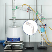 Glass Distilling Adapter,  105 Degree Bent Labasics