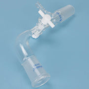 Glass Vacuum Take Off Adapter with PTFE Stopcock, 24/40 Joints, 105 Degree Bent Labasics Shop