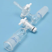 Glass Vertical Vacuum Take Off Adapter with 2 PTFE Stopcocks Labasics