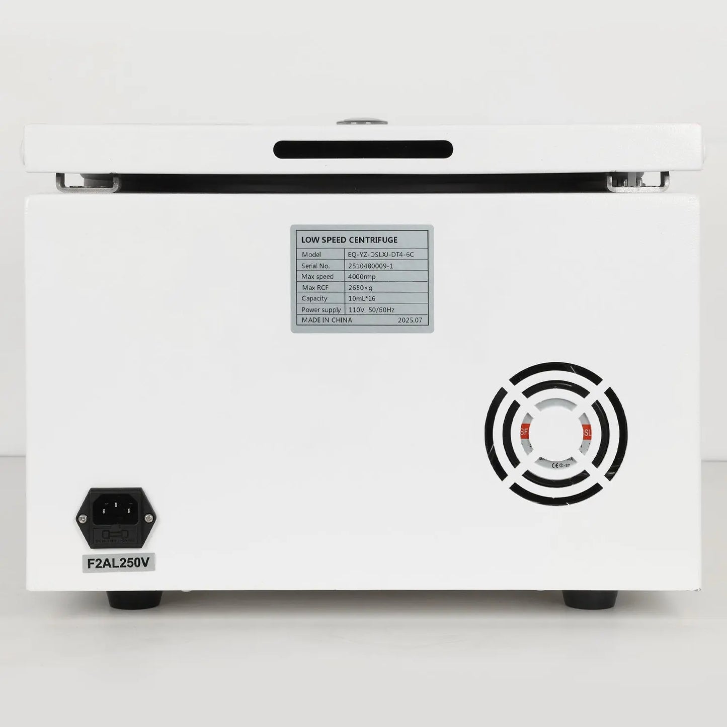 Low-Speed Digital Centrifuge, 4000 RPM Max Speed, 2600xg Max Centrifugal Force, Swing Rotor Labasics