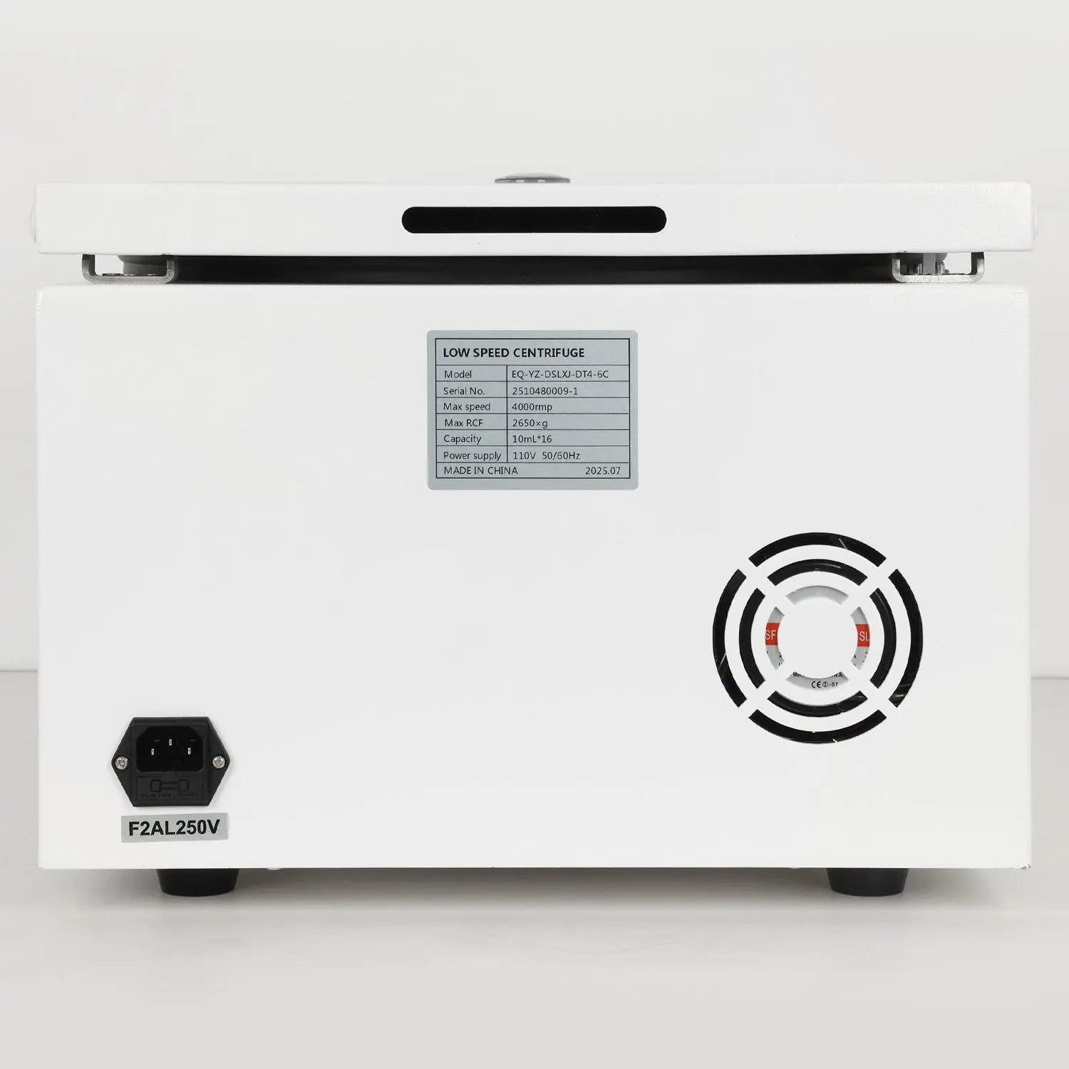 Low-Speed Digital Centrifuge, 4000 RPM Max Speed, 2600xg Max Centrifugal Force, Swing Rotor Labasics