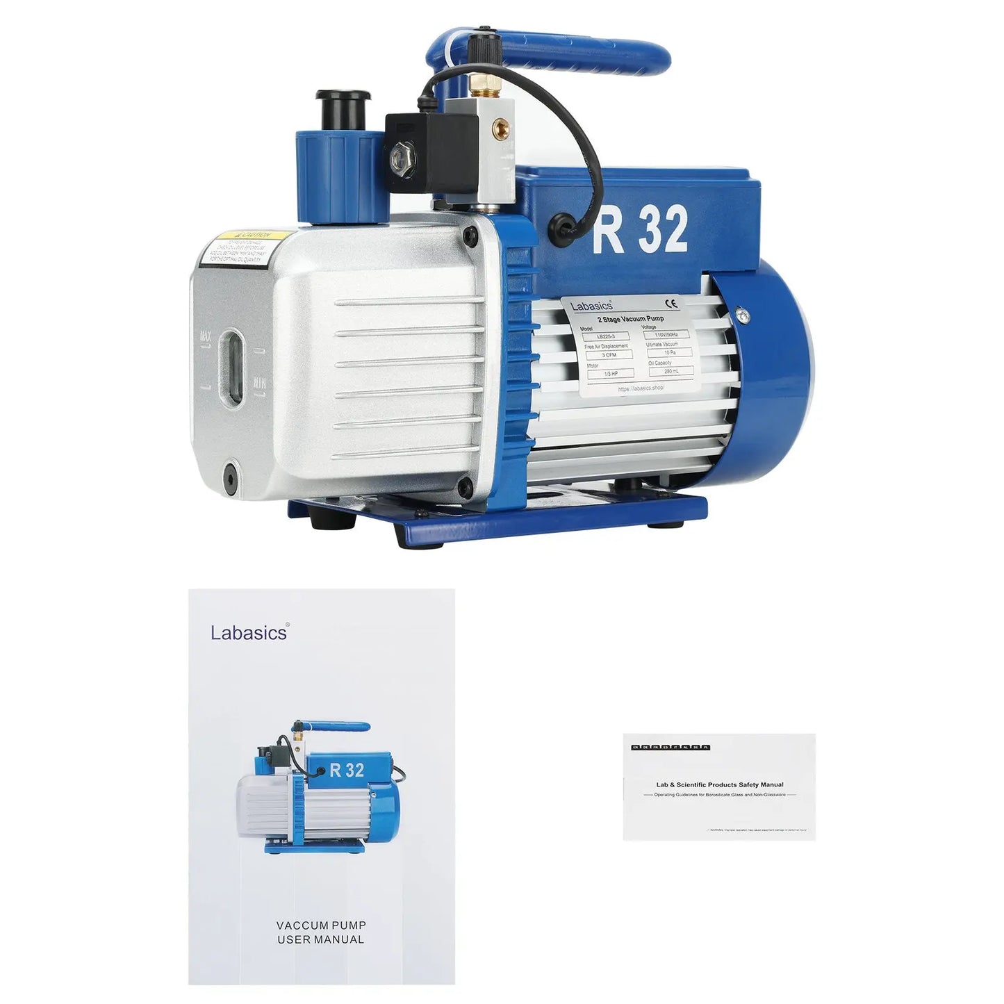 Two-Stage Vacuum Oil Pump, 70-198 L/min Labasics