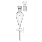 Conical separatory funnel, 60 mL, 24/40 joint, borosilicate glass, glass stopper and PTFE stopcock, for small-scale liquid separation