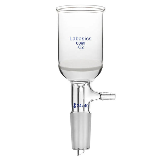 Buchner Filtering Funnel with Medium Frit (G2), 24/40 Joint, 60-1000 mL Labasics