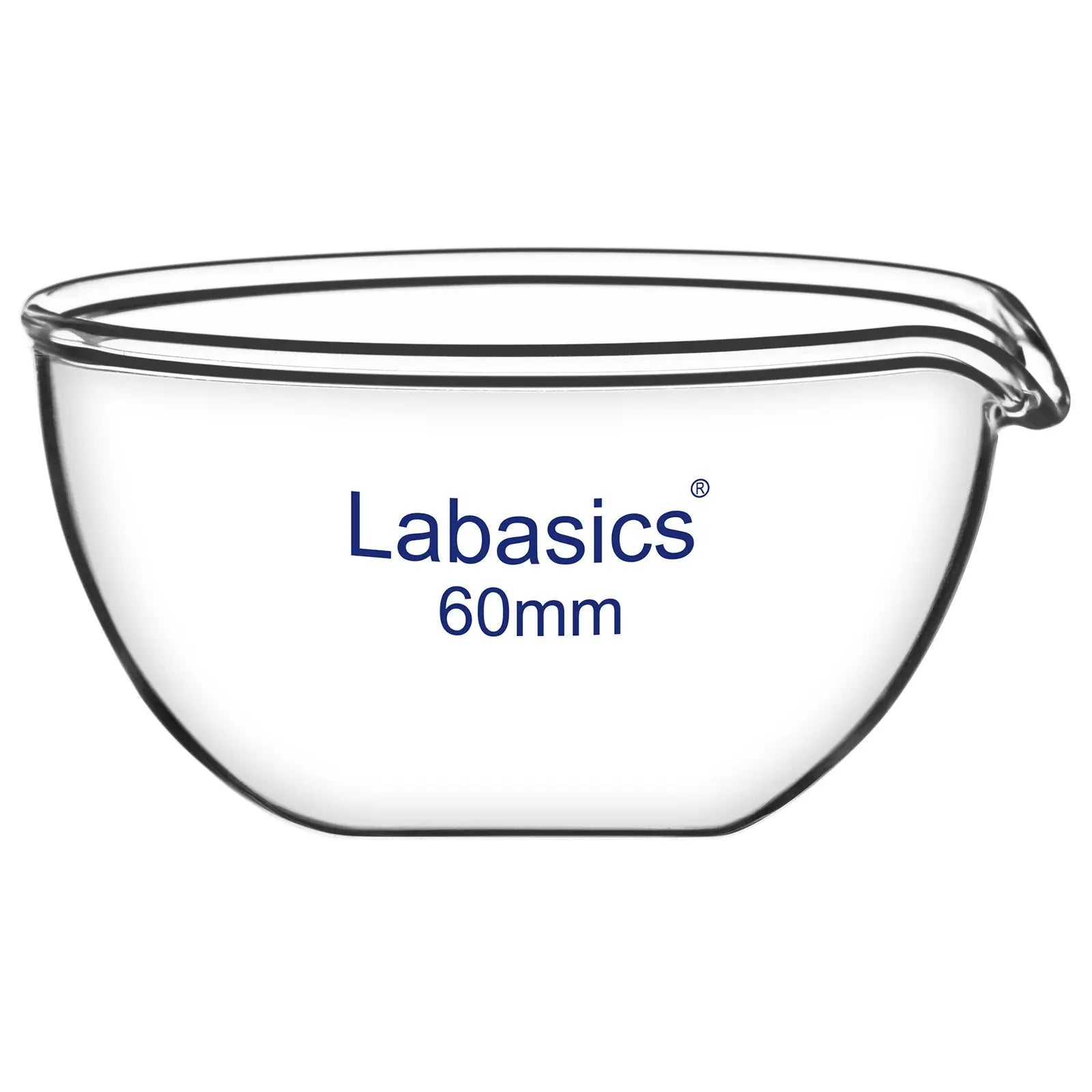 Evaporating Dish, Flat Bottom, 60-120 mm Diameter Labasics