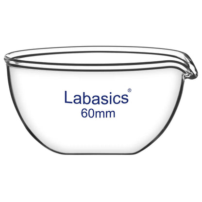 Evaporating Dish, Flat Bottom, 60-120 mm Diameter Labasics