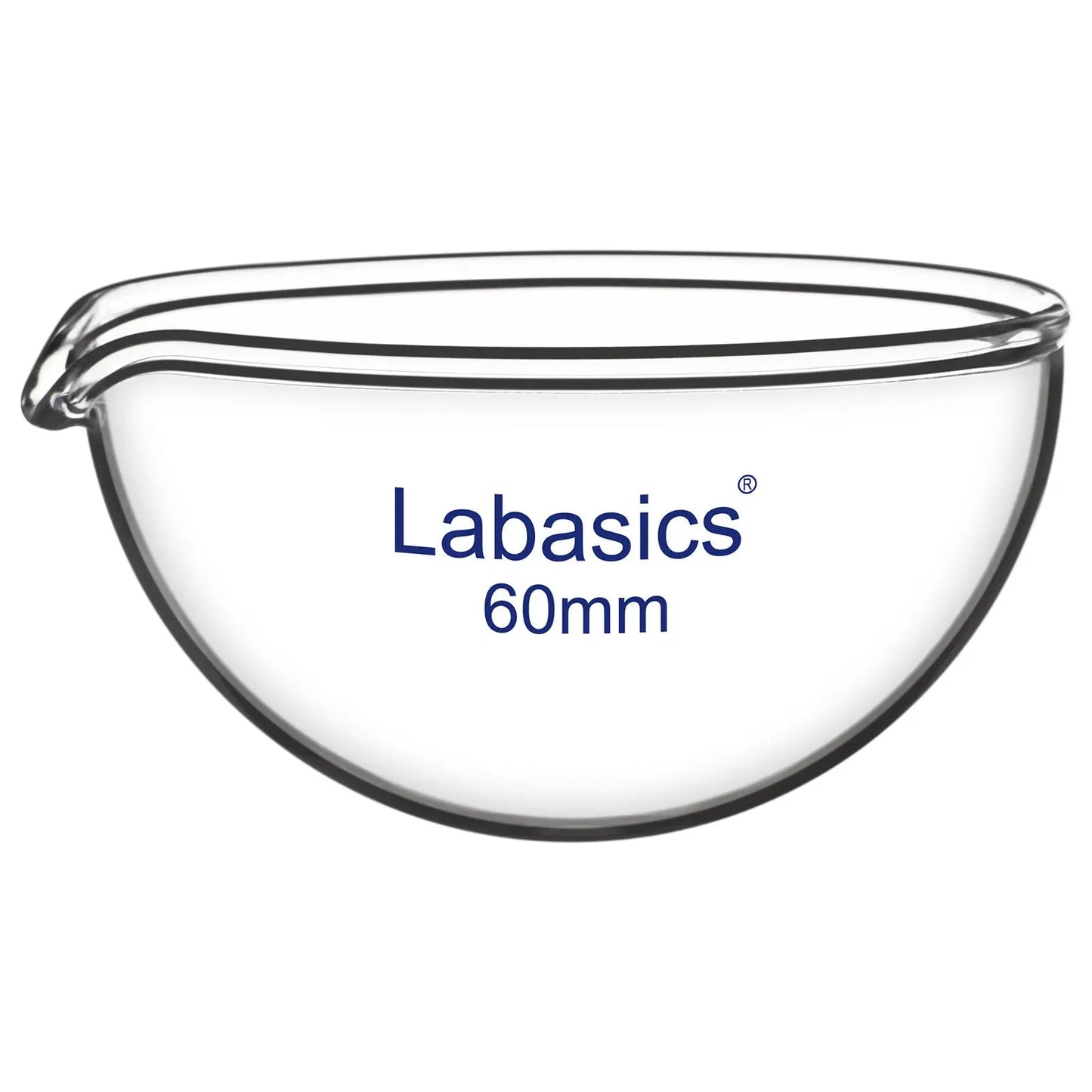 Evaporating Dish, Round Bottom, 60-120 mm Diameter Labasics