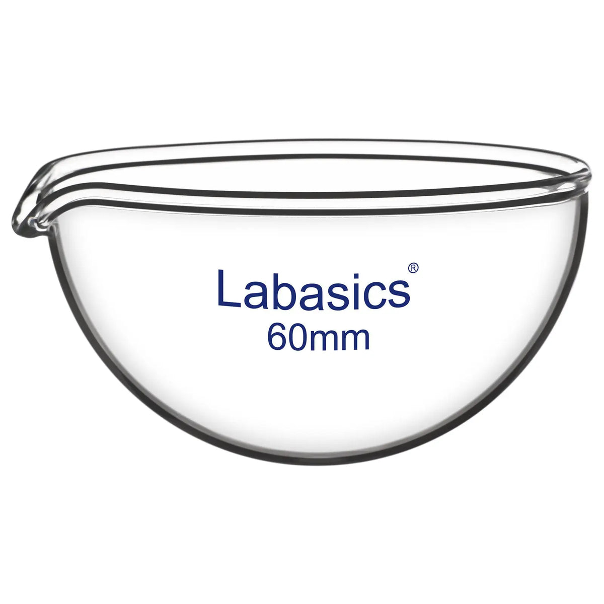 Evaporating Dish, Round Bottom, 60-120 mm Diameter Labasics