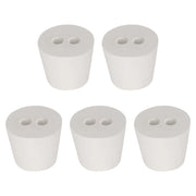 Dual-Hole Rubber Stoppers, 5 Packs Labasics