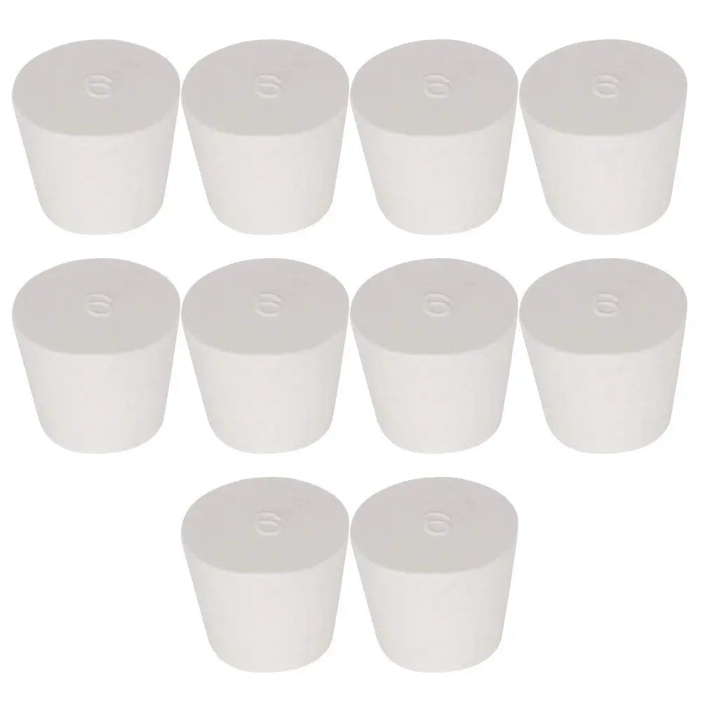 Solid Rubber Stoppers, White Labasics