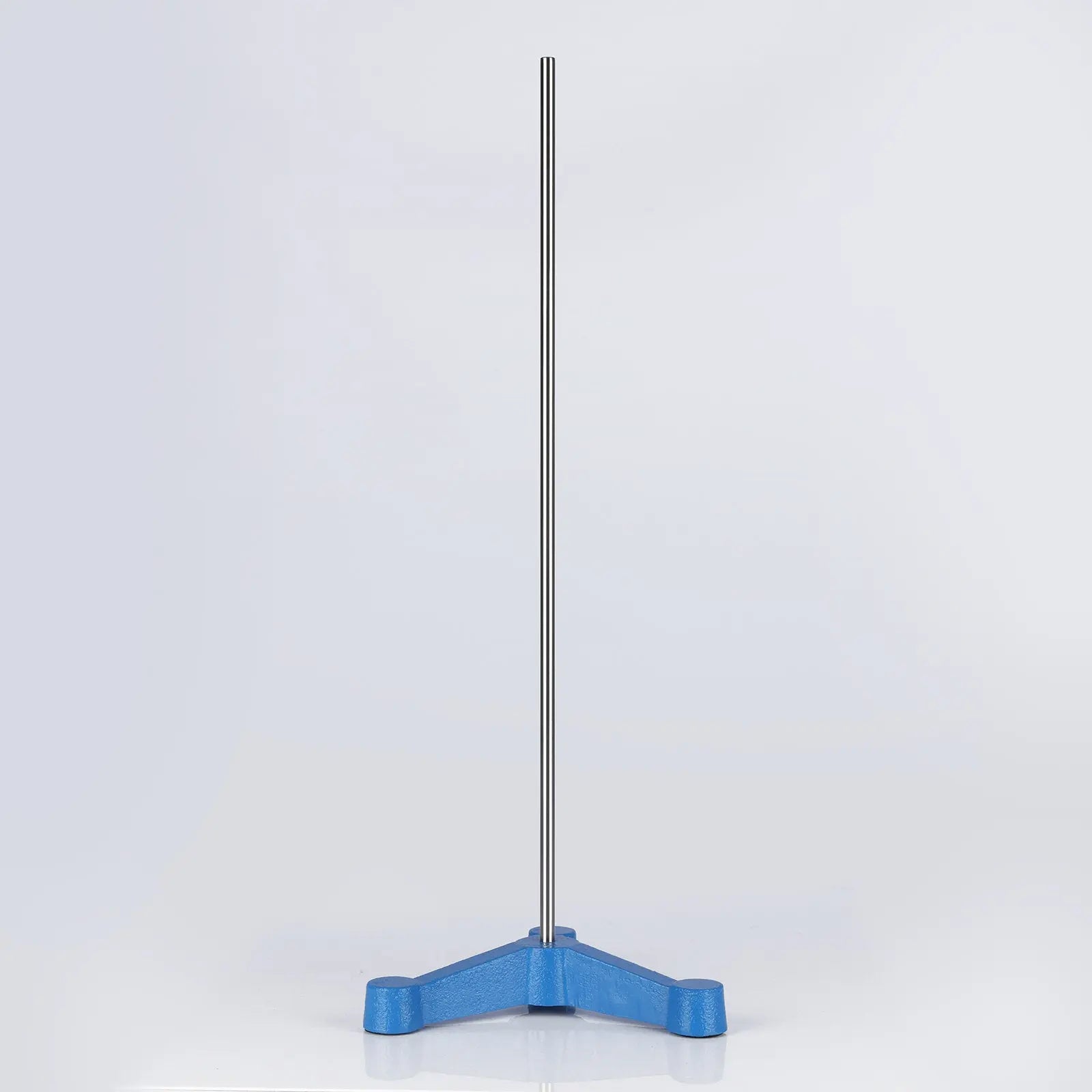 Stainless Steel Lab Stand, Triangular Tripod Retort Base with Long Rod Labasics