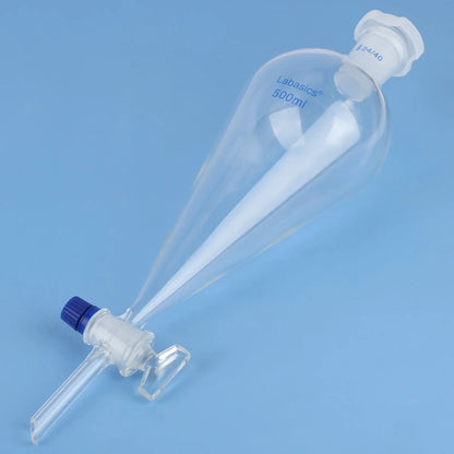 Conical Separatory Funnel with Glass Stopcock and 24/40 Plastic Joint Stopper, 60 – 1000 mL Labasics shop