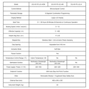 Technical specifications and performance parameters of Digital Homogenizer with LCD Screen and Smart Control System