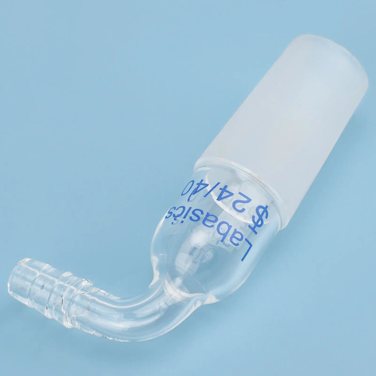 Glass Bent Inlet Adapter, Male Glass Joint Labasics