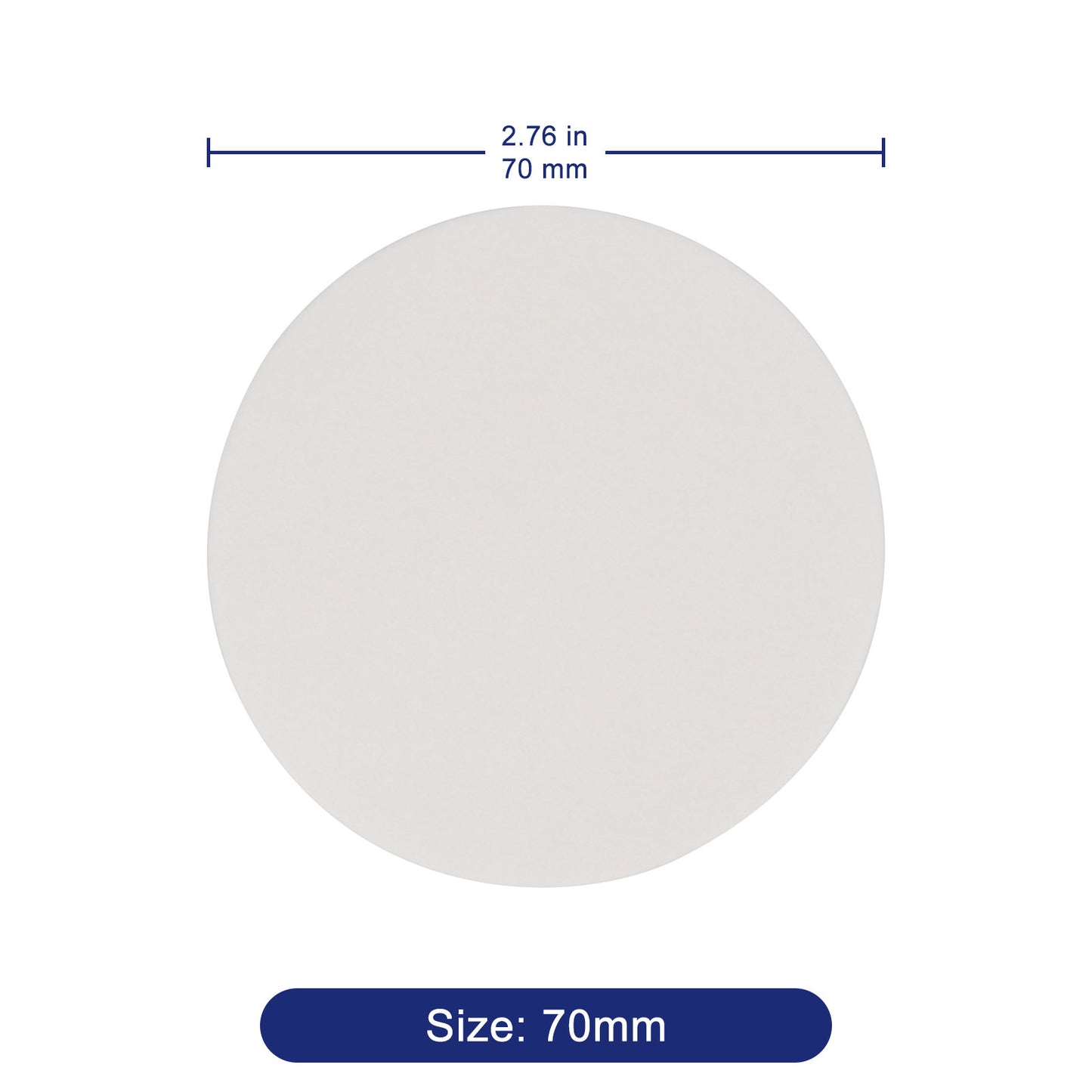 Qualitative Filter Paper, Fast Filtration Speed, 100 Pack, 55-90 mm Diameter