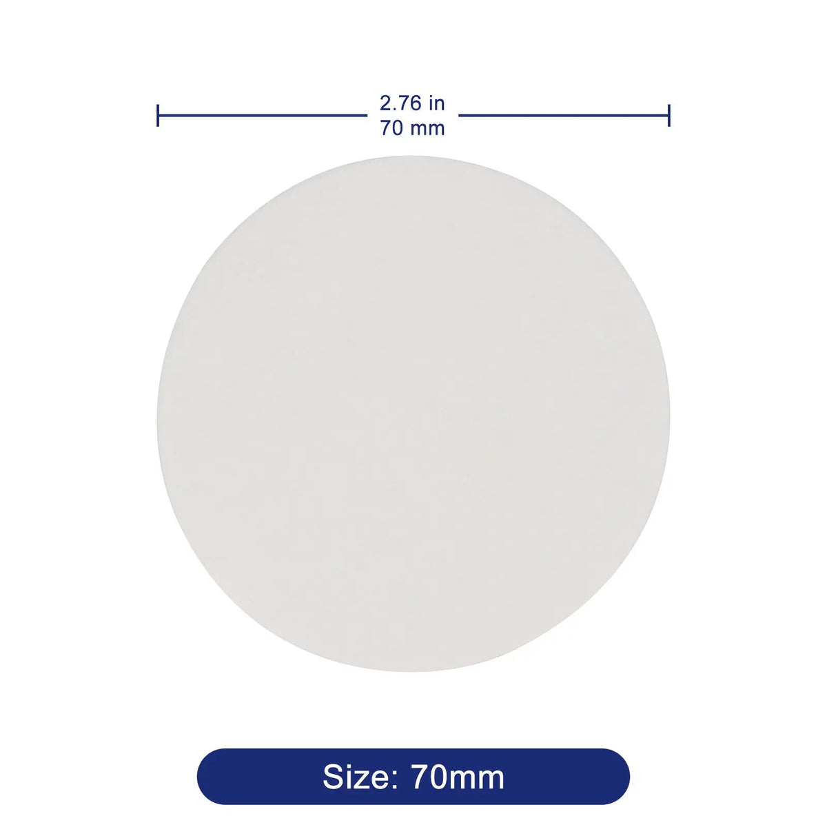Qualitative Filter Paper, Fast Filtration Speed, 100 Pack, 55-90 mm Diameter Labasics