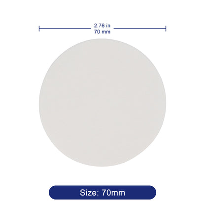 Qualitative Filter Paper, Fast Filtration Speed, 100 Pack, 55-90 mm Diameter