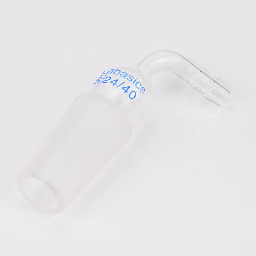 Glass Bent Inlet Adapter, Male Glass Joint Labasics