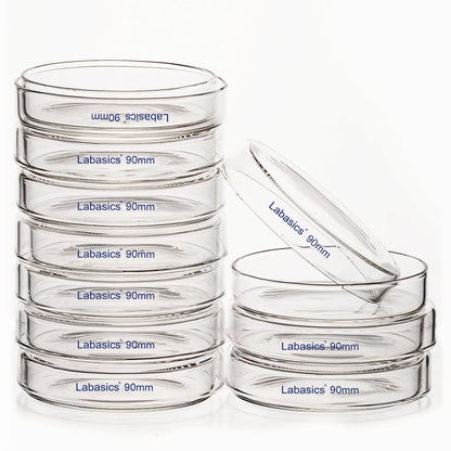 Glass Petri Dish with Lid, 60-150 mm Outer Diameter Labasics