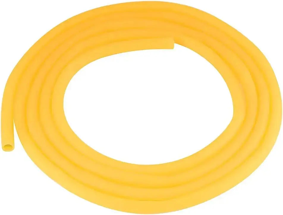 Amber rubber tubing, natural latex, 12 mm OD, 8 mm ID, 3 meter length, highly elastic tubing for laboratory and liquid handling use