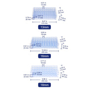 Plastic Test Tube Rack, Compatible with 0.51-0.71 Inch Tubes Labasics