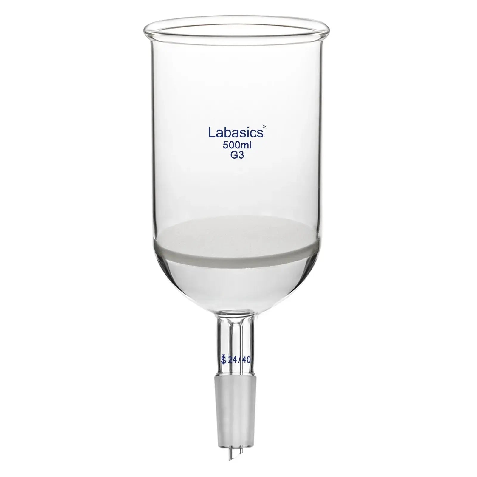 Labasics Buchner filtering funnel 500 mL with G3 frit and 24/40 joint
