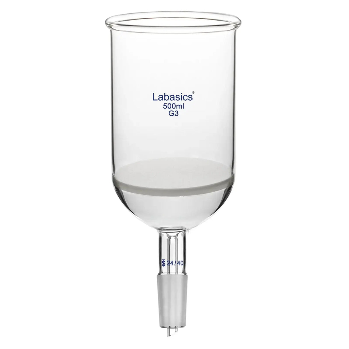 Labasics Buchner filtering funnel 500 mL with G3 frit and 24/40 joint