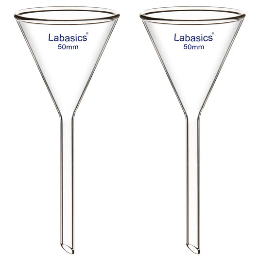 Glass Funnel, Short Stem, 2 Packs Labasics