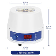Digital Magnetic Stirring Heating Mantle with Temperature Probe, 250-1000 mL, RT-300°C, 20-1200 RPM Labasics