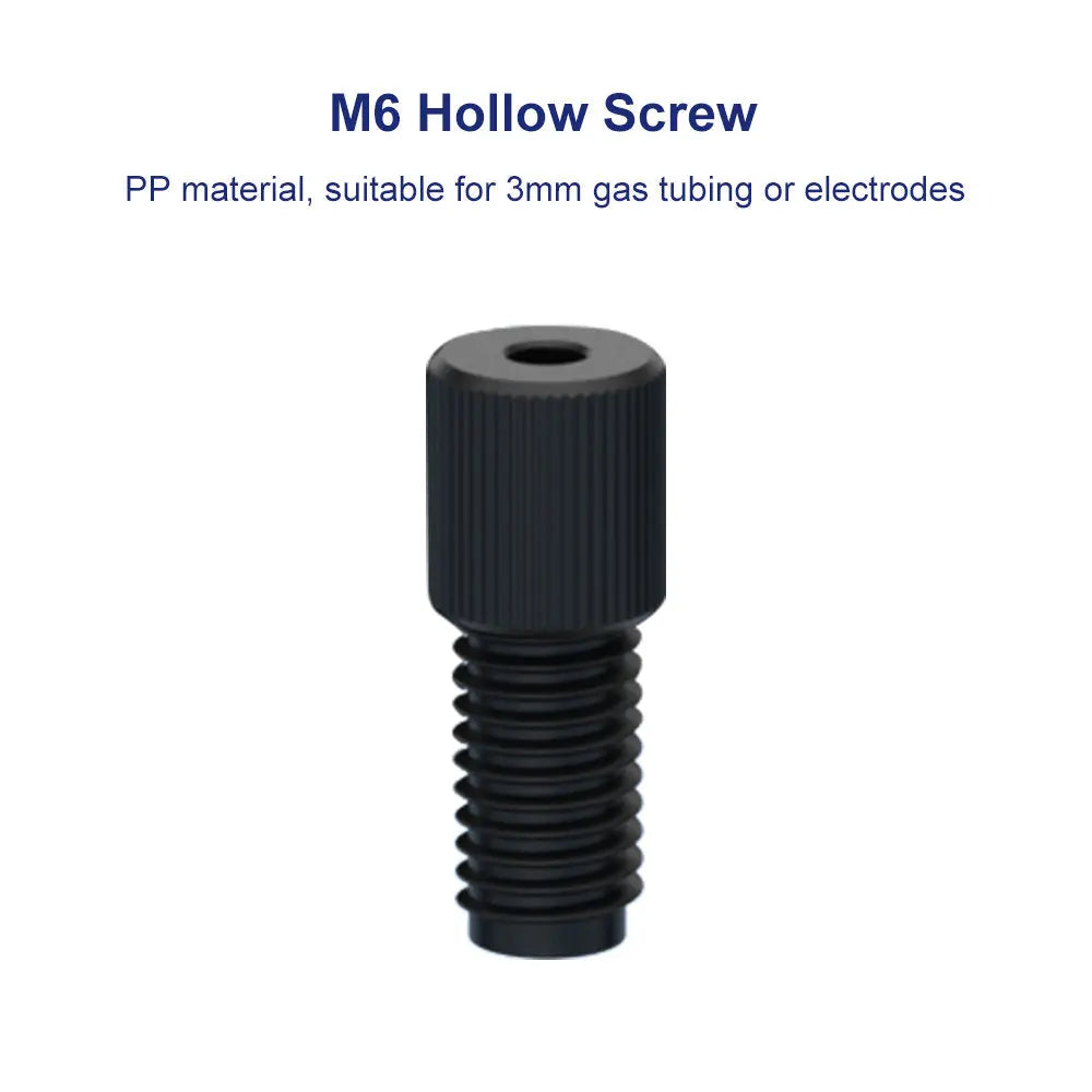 Electrode Knob Screw, 5-Pack, M6 / M12 PP, Solid & Hollow Types for Electrolysis Cell Connections Labasics Shop