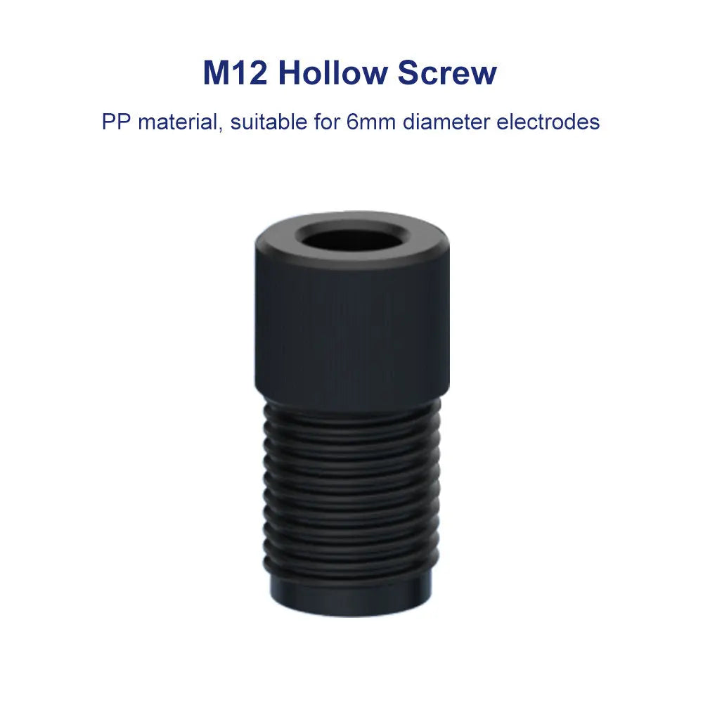 Electrode Knob Screw, 5-Pack, M6 / M12 PP, Solid & Hollow Types for Electrolysis Cell Connections Labasics Shop
